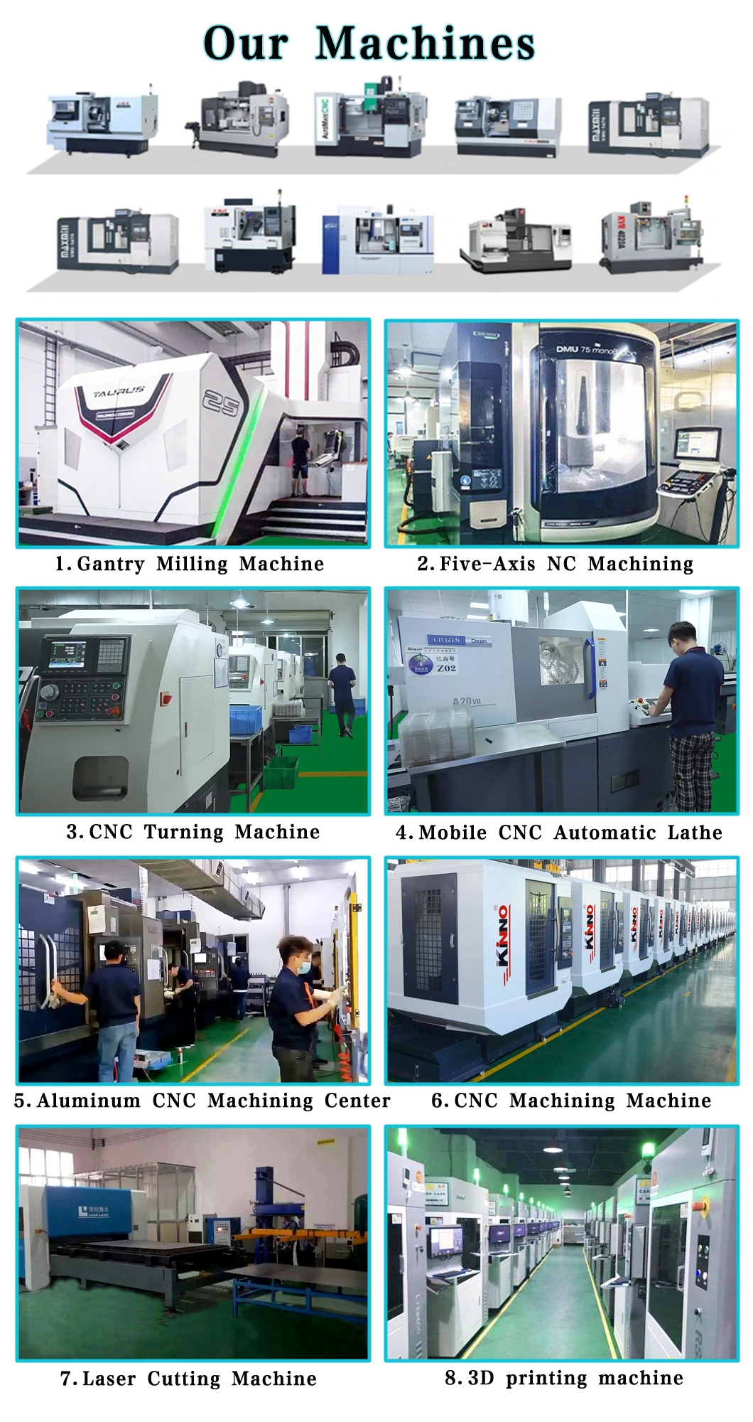 Custom CNC Machining Service High Precision Aluminium Parts Anodizing, Polishing