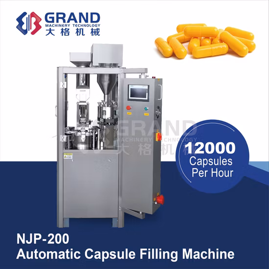New Design Fully Automatic Pharmaceutical Pellet/Powder/Granule/Gelatin/Empty Hard Capsule Filling Machine Equipment Njp